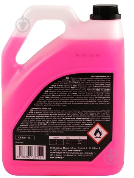 Омыватель стекла STARLINE WOMAN (S NA SWNW-4) зима -22 °С 4 л - фото 2 Омыватель стекла STARLINE WOMAN (S NA SWNW-4) зима -22 °С 4 л - фото 2