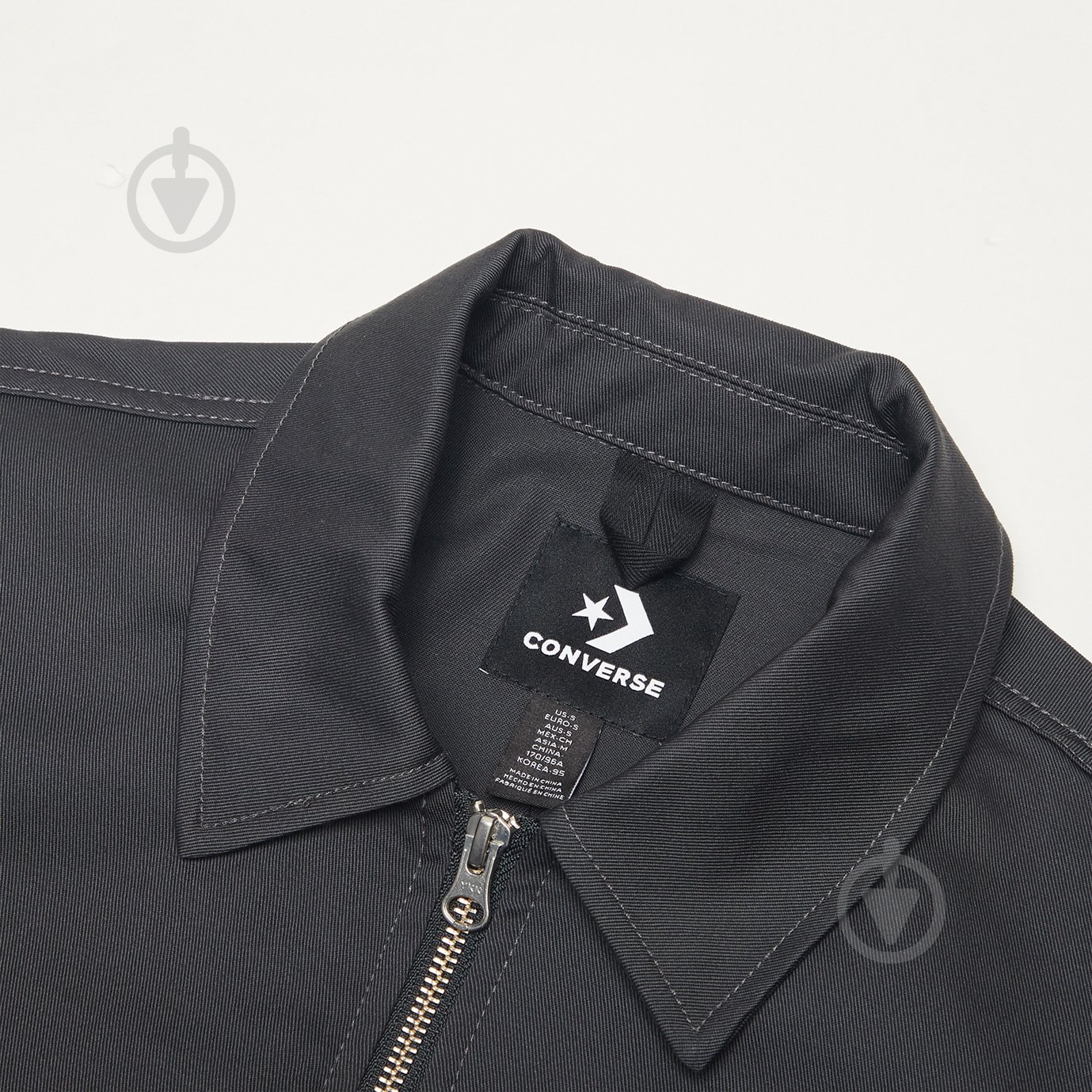 Ветровка мужская демисезонная Converse Flight Bomber 10017312-049 р.L черная - фото 4