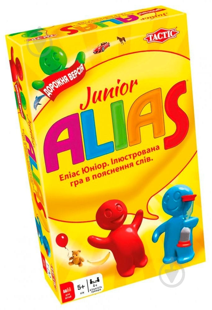 Игра настольная Tactic Alias Junior дорожная версия 54663 - фото 1 Игра настольная Tactic Alias Junior дорожная версия 54663 - фото 1