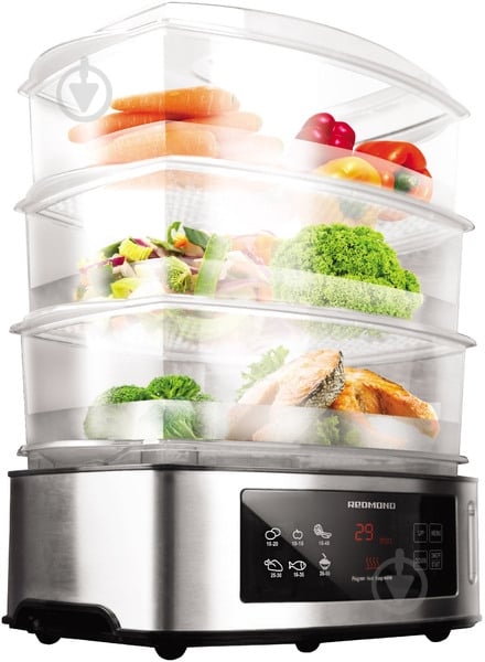 Пароварка Redmond RST-M1106 - фото 1 Пароварка Redmond RST-M1106 - фото 1