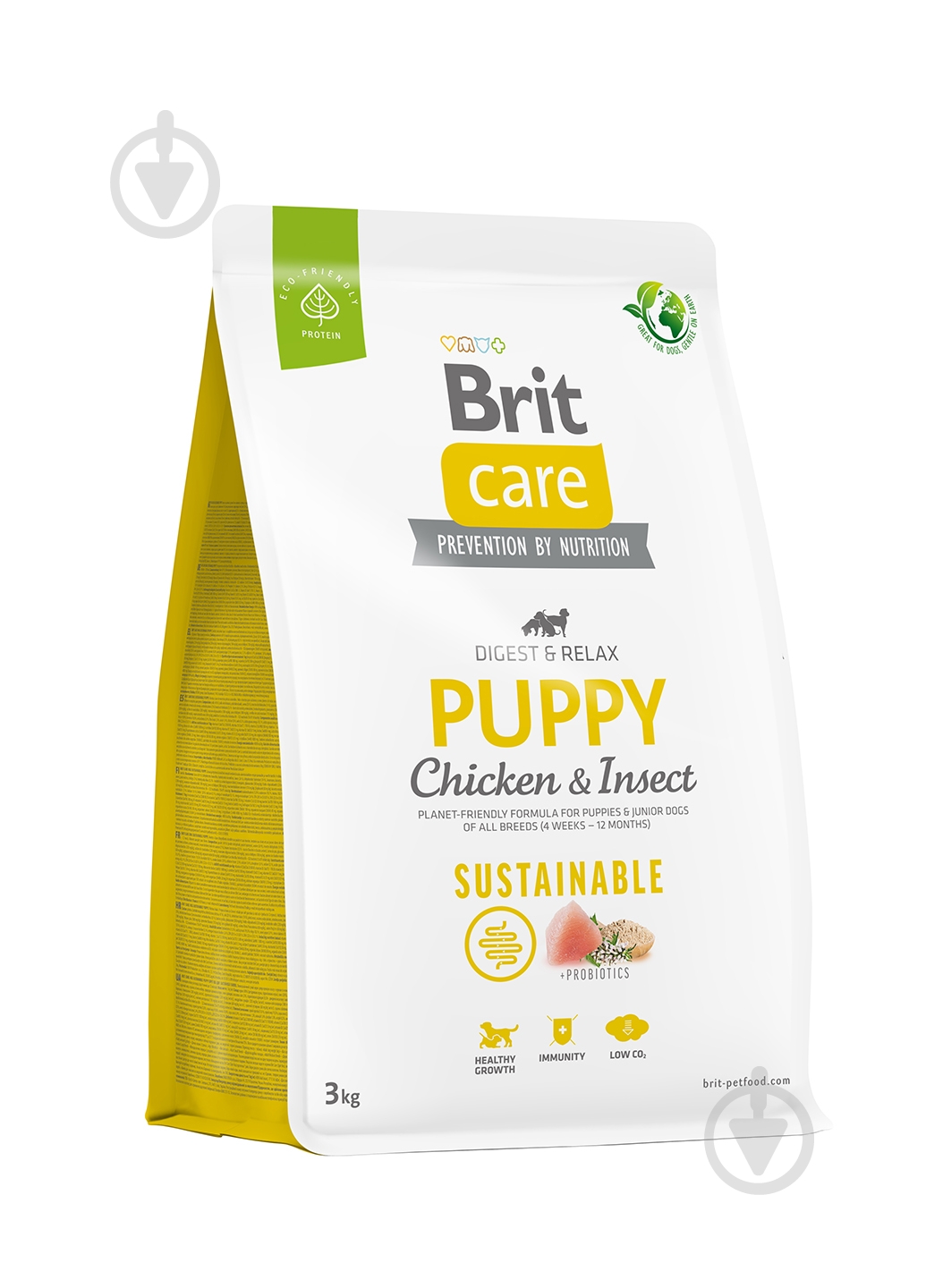 Корм сухий для усіх порід Brit Care Sustainable Puppy з куркою 3 кг - фото 1