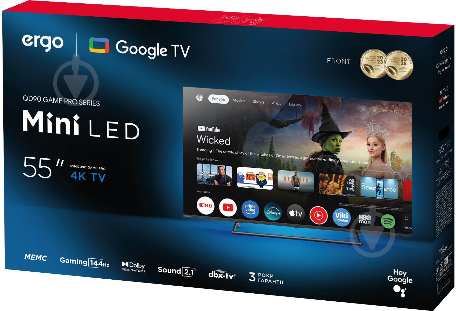 Телевізор Ergo 55MQD90 Game PRO 55″ - фото 10