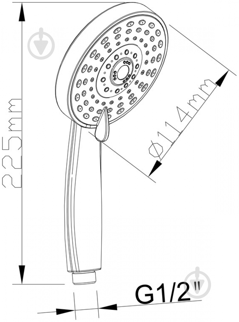 Ручной душ Mixxen Леон MXAT0126 - фото 2