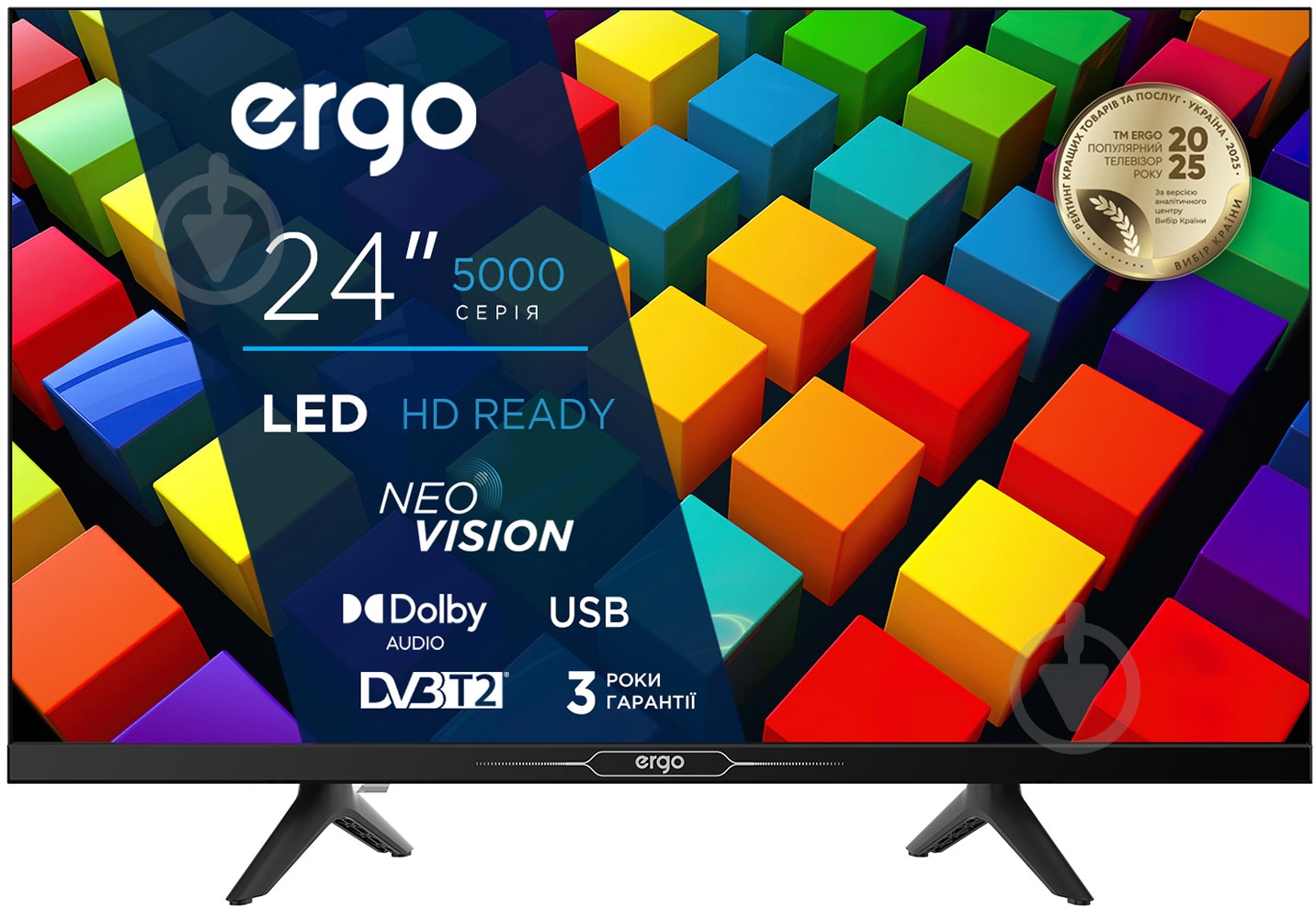 Телевизор Ergo 24JHT5000 24″ - фото 1 Телевизор Ergo 24JHT5000 24″ - фото 1