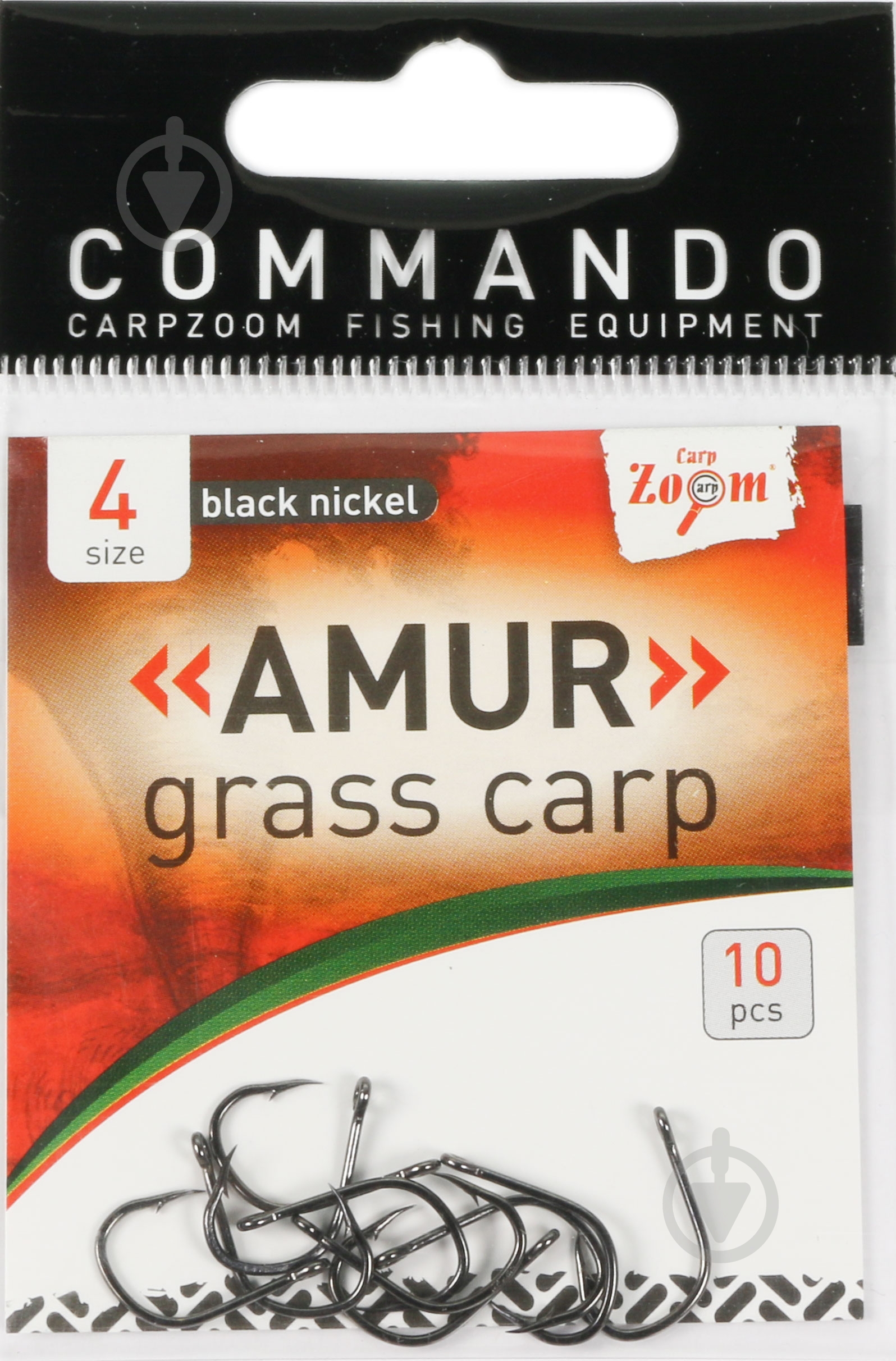Крючок CarpZoom Amur-Grass Car №4 10 шт. CZ4794 - фото 1