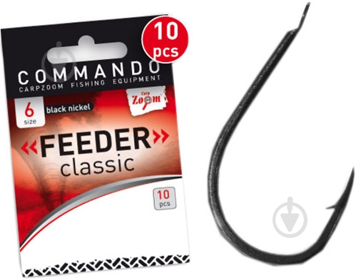 Гачок CarpZoom Feeder Classic №10 10 шт. CZ4459 - фото 1