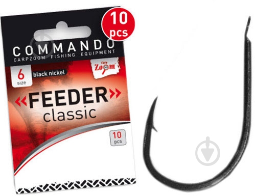 Крючок CarpZoom Feeder Classic №14 10 шт. CZ4473 - фото 1