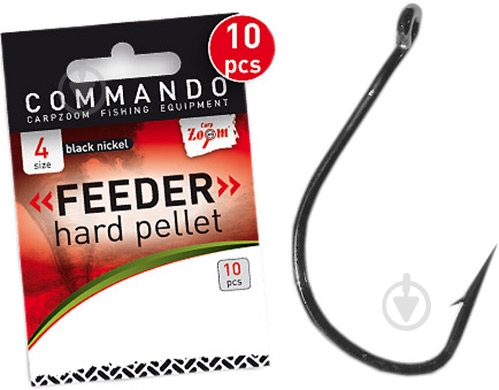Гачок CarpZoom Feeder Hard Pellet №10 10 шт. CZ4565 - фото 1 Гачок CarpZoom Feeder Hard Pellet №10 10 шт. CZ4565 - фото 1