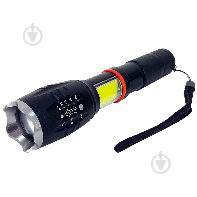 Фонарик GTV lighting LED 8W черный - фото 1