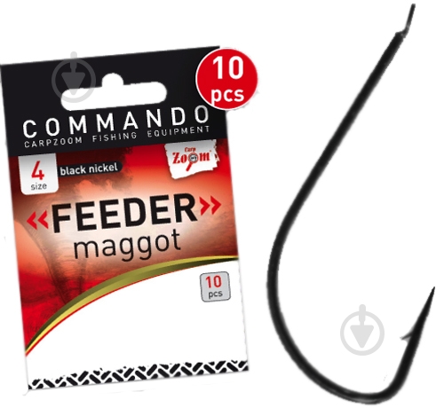 Крючок CarpZoom Feeder Maggot №10 10 шт. CZ4510 - фото 1