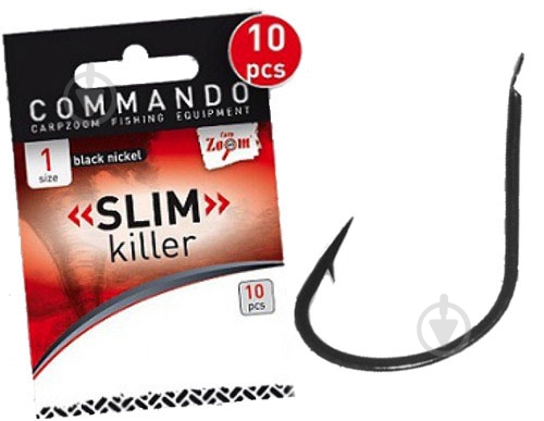 Крючок CarpZoom Slim Killer Hook №6 10 шт. CZ4916 - фото 1 Крючок CarpZoom Slim Killer Hook №6 10 шт. CZ4916 - фото 1