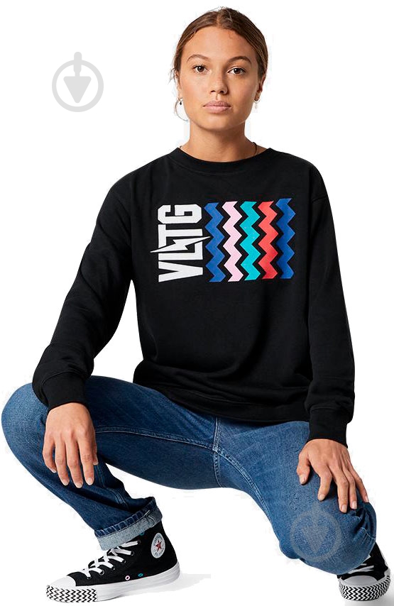 Свитшот Converse Voltage Crew 10018394-001 р. M черный - фото 10 Свитшот Converse Voltage Crew 10018394-001 р. M черный - фото 10