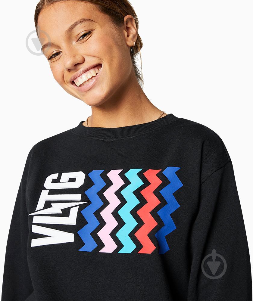 Свитшот Converse Voltage Crew 10018394-001 р. S черный - фото 5 Свитшот Converse Voltage Crew 10018394-001 р. S черный - фото 5