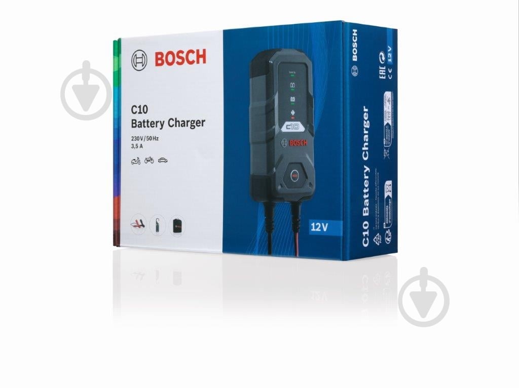 Зарядное устройство импульсный Bosch C10 3,5 А 120 А/год (BO 0189911010) - фото 3