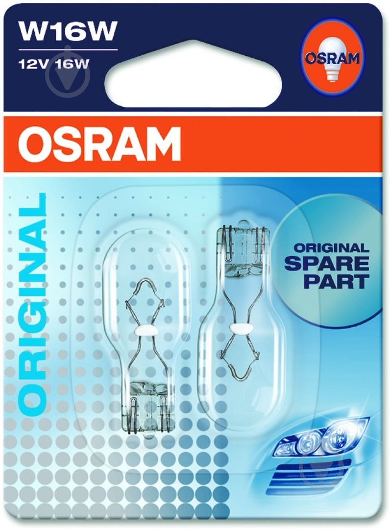 Автолампа розжарювання Osram Original Line WY16W 16 Вт 2 шт.(OS 921_02B) - фото 2