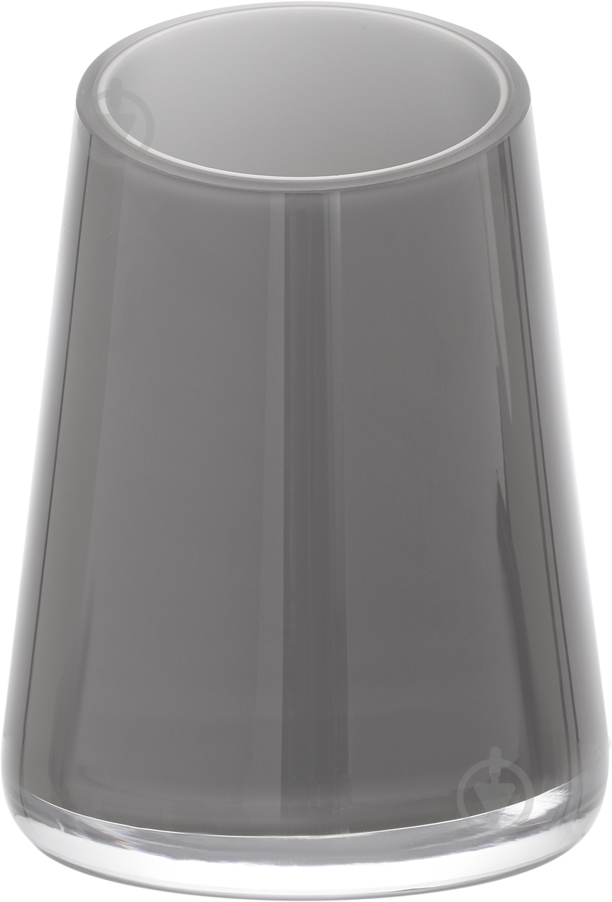 Ваза стеклянная Wrzesniak Glassworks со скошенным краем Maestro 14,5x20,5 см 20,5 см серая Другое - фото 1