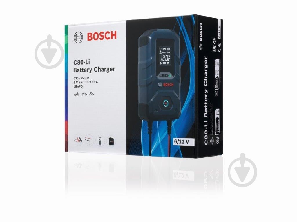 Зарядний пристрій імпульсний Bosch C80 Li 400 А/ч (BO 0189921080) - фото 3