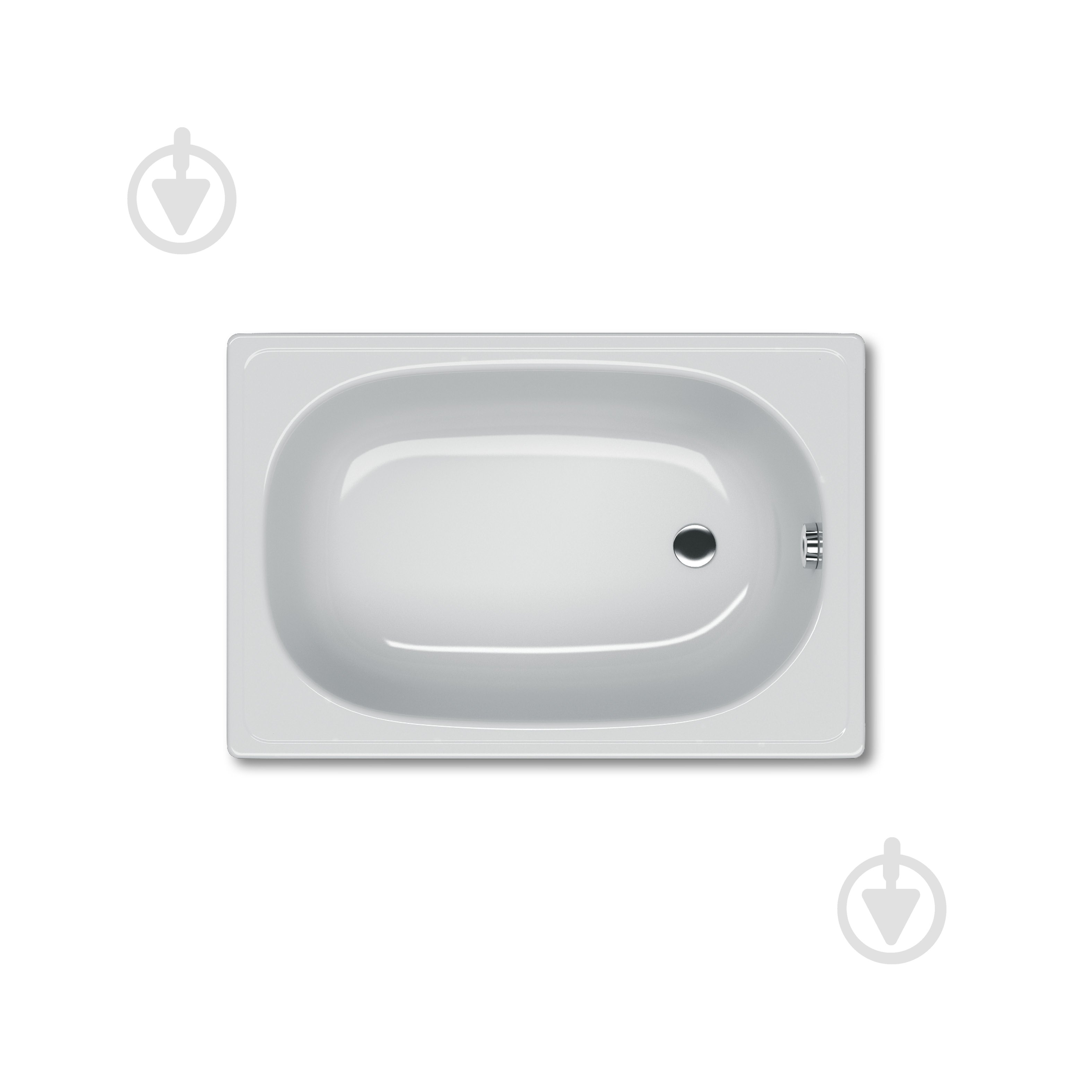 Ванна стальная Koller Pool B15E2200E 105х70 см 105x70 без сидения - фото 1