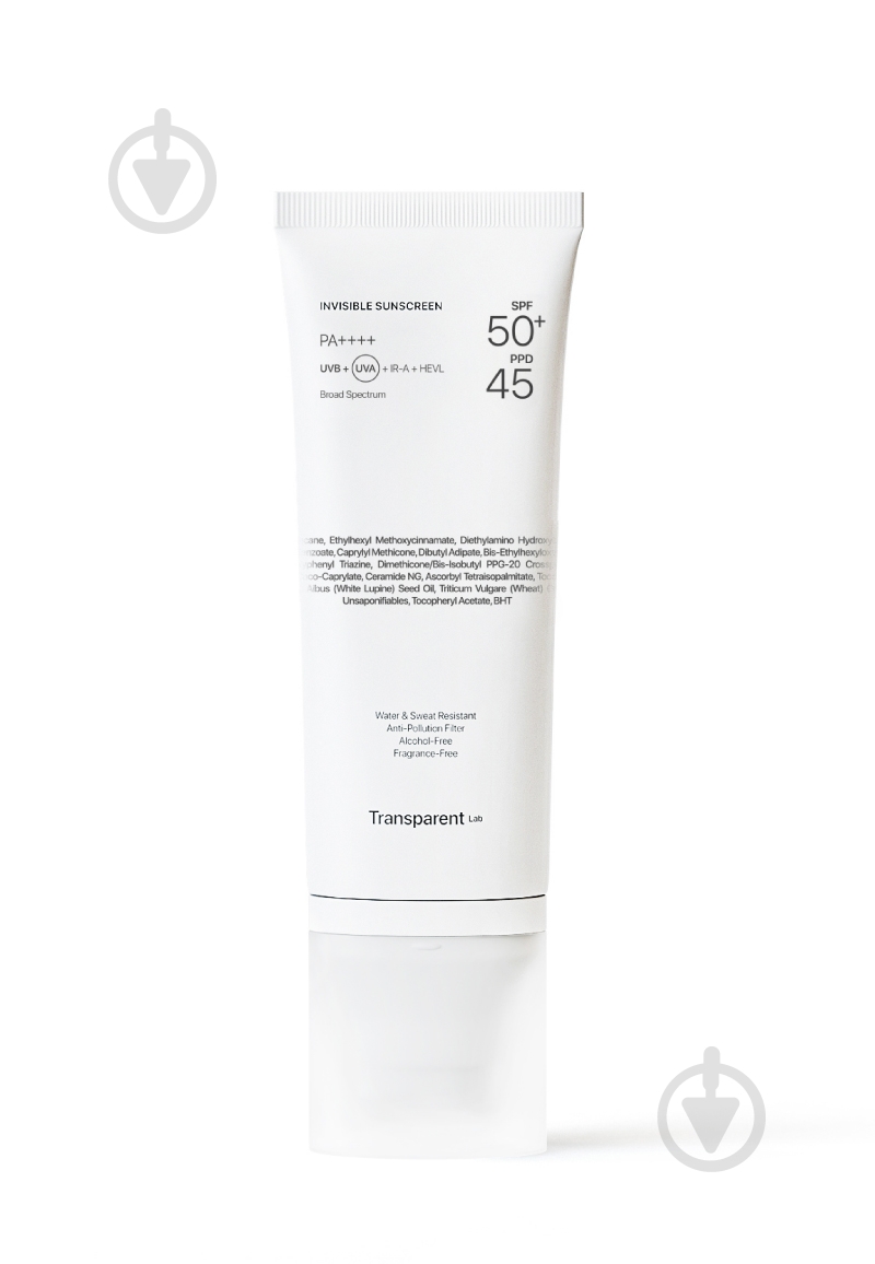 Крем сонцезахисний TRANSPARENT Lab Невидимий 100 мл - фото 2 Крем сонцезахисний TRANSPARENT Lab Невидимий 100 мл - фото 2