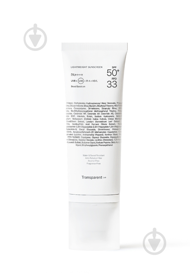 Крем сонцезахисний TRANSPARENT Lab Легкий 100 мл - фото 1 Крем сонцезахисний TRANSPARENT Lab Легкий 100 мл - фото 1