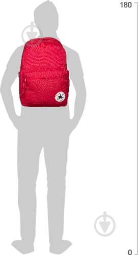 Рюкзак Converse Go 2 Backpack 10017261-610 25 л красный - фото 4