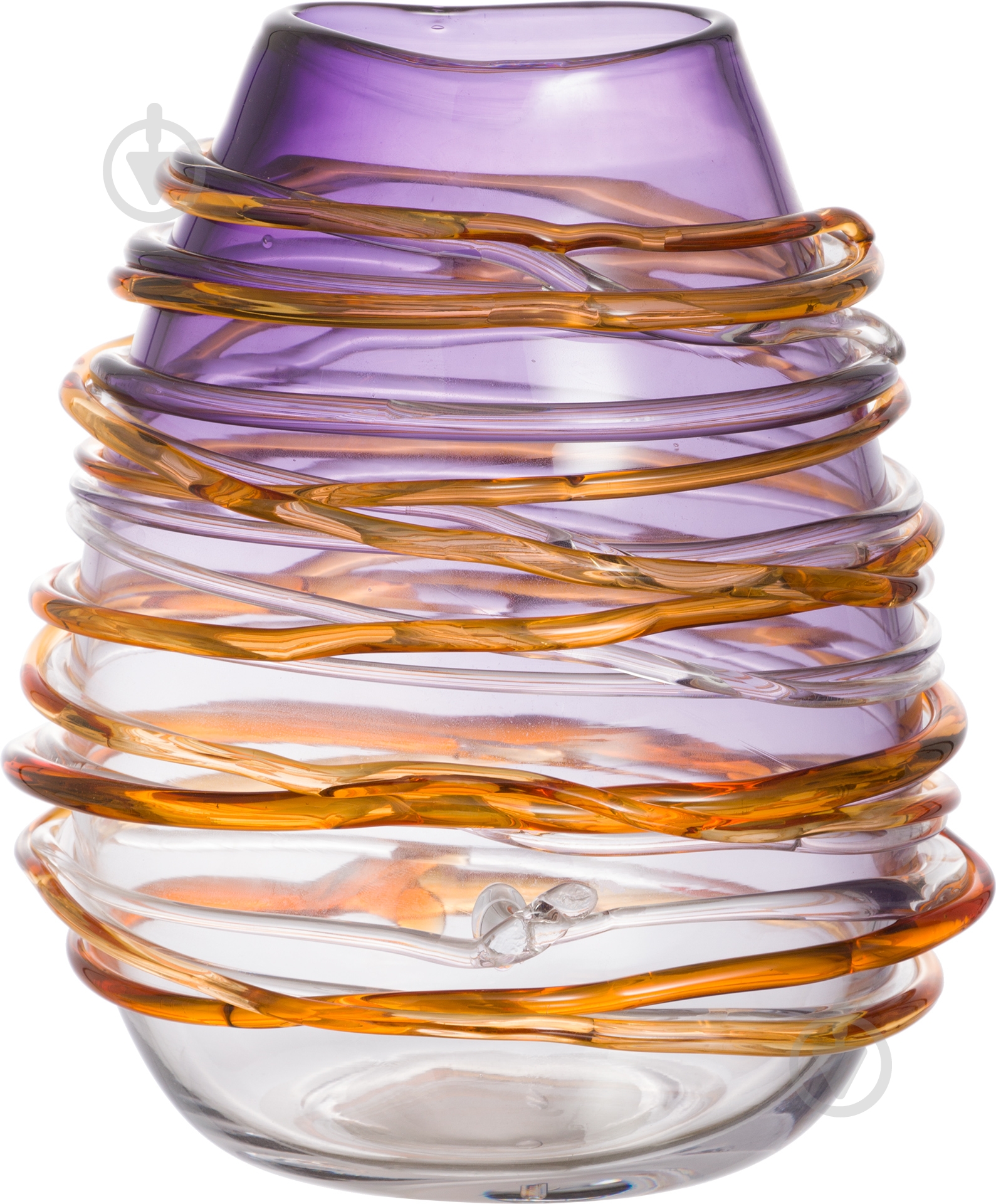 Ваза стеклянная Rosin 23 см 23 см разноцветная Другое - фото 1