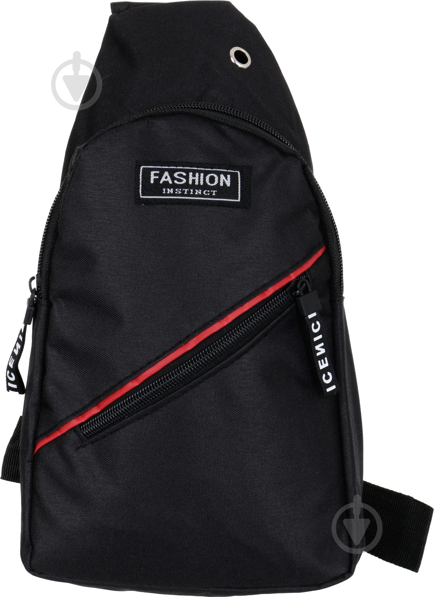 Сумка через плечо Classic треугольная черная - фото 3