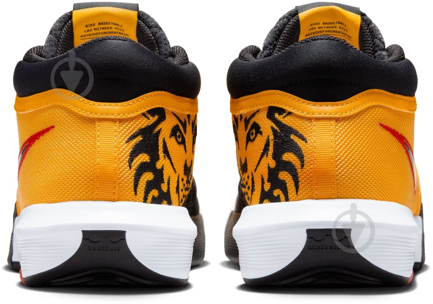 Кросівки чоловічі демісезонні Nike LEBRON WITNESS VIII HQ2139-700 р.44 жовто-чорні - фото 6