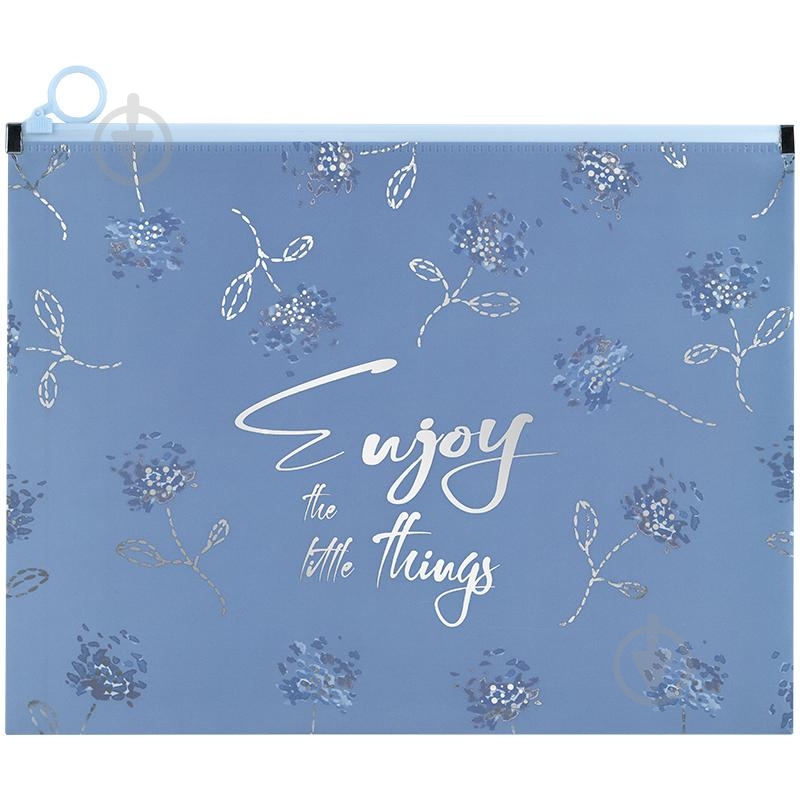 Папка на молнии zip-lock А4+ Flower Symphony-3 Axent - фото 1