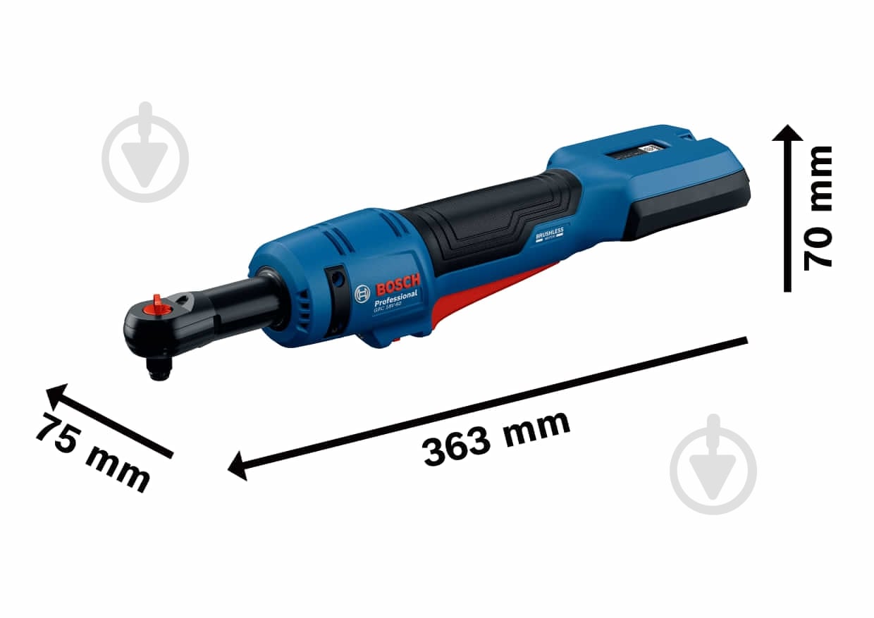 Трещотка Bosch GRC 18V-60 06019N8000 - фото 2 Трещотка Bosch GRC 18V-60 06019N8000 - фото 2