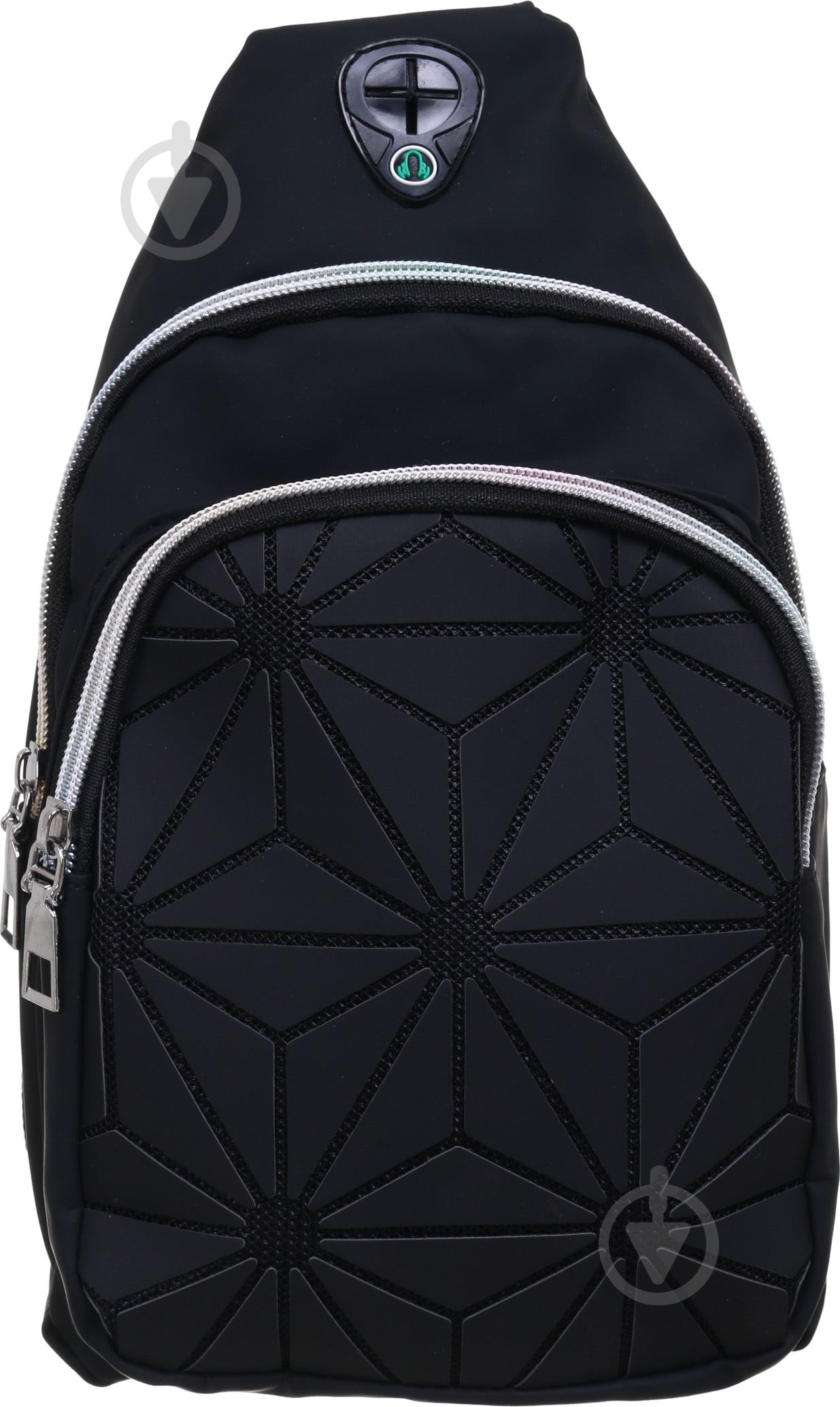 Сумка через плече кришталь чорна - фото 3