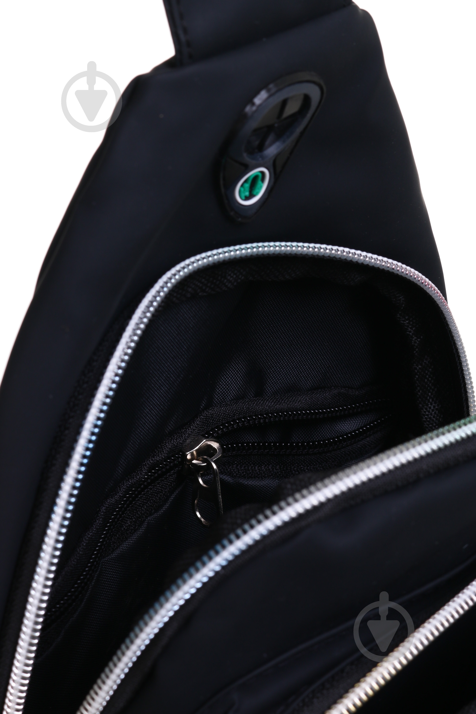 Сумка через плече кришталь чорна - фото 6