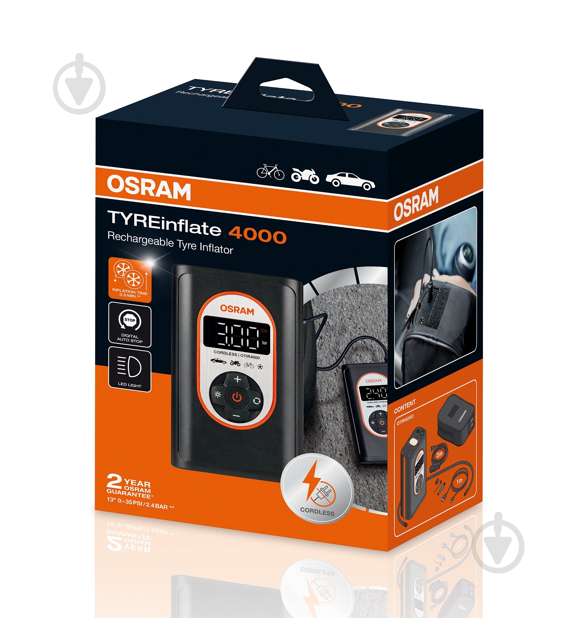 Компресcор автомобильный Osram OTIR4000 - фото 1 Компресcор автомобильный Osram OTIR4000 - фото 1