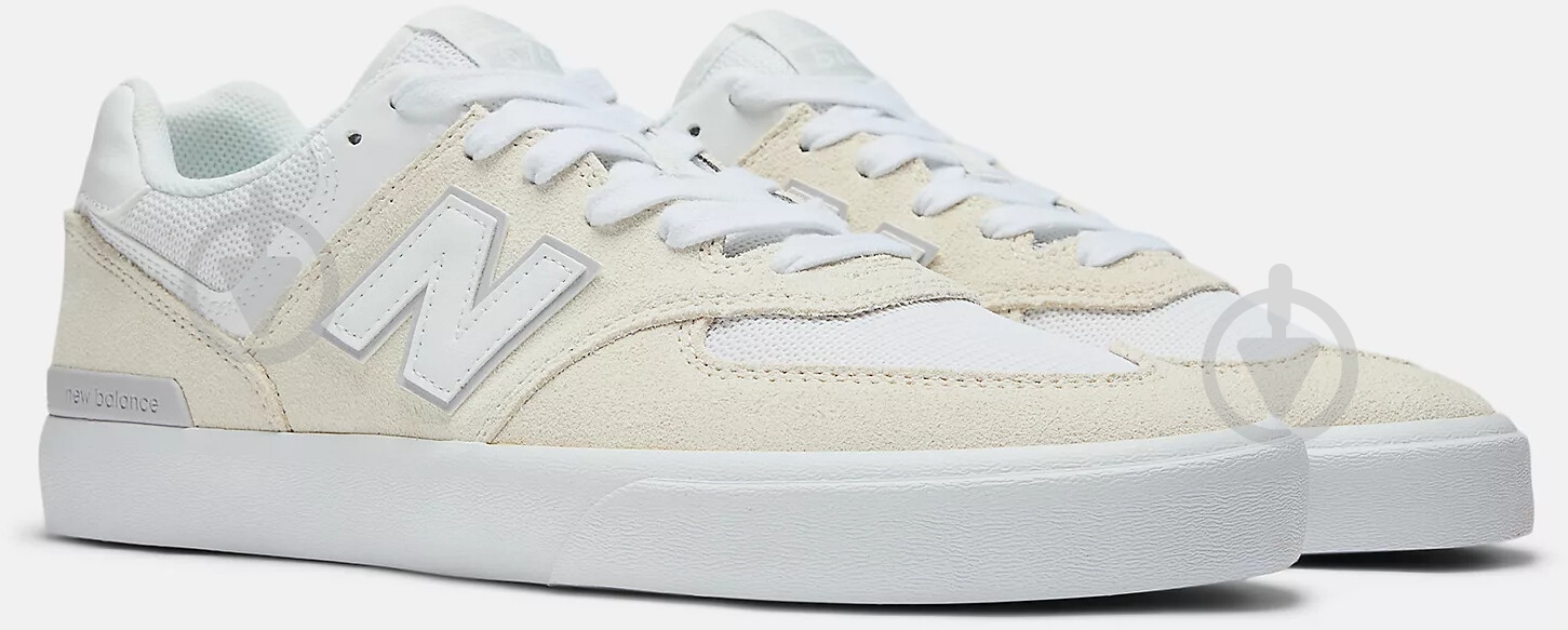 Кросівки чоловічі демісезонні New Balance 574 Numeric NM574VOW р.46,5 білі - фото 3