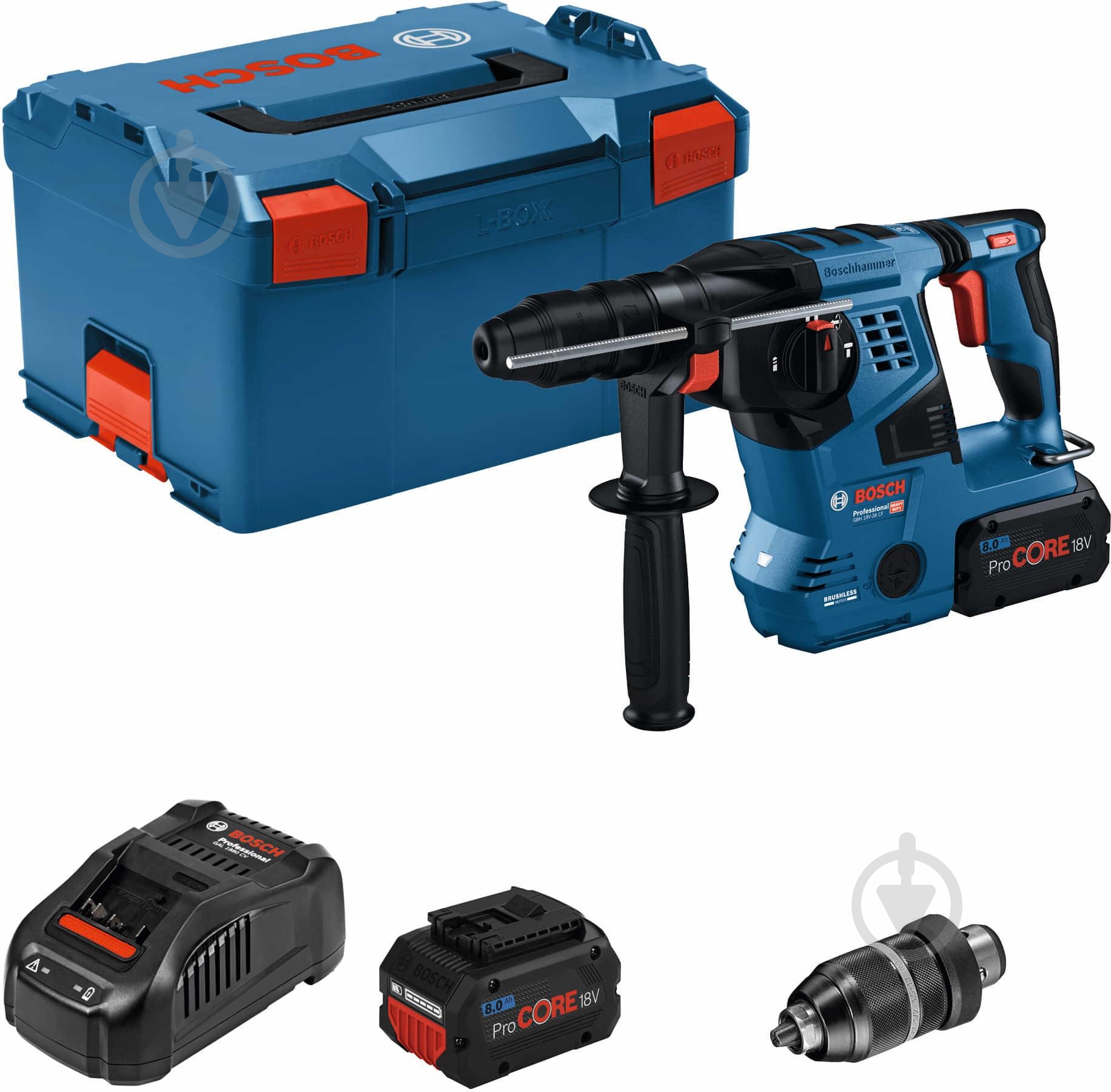 Перфоратор Bosch GBH 18V-28 CF 0611921002 - фото 1