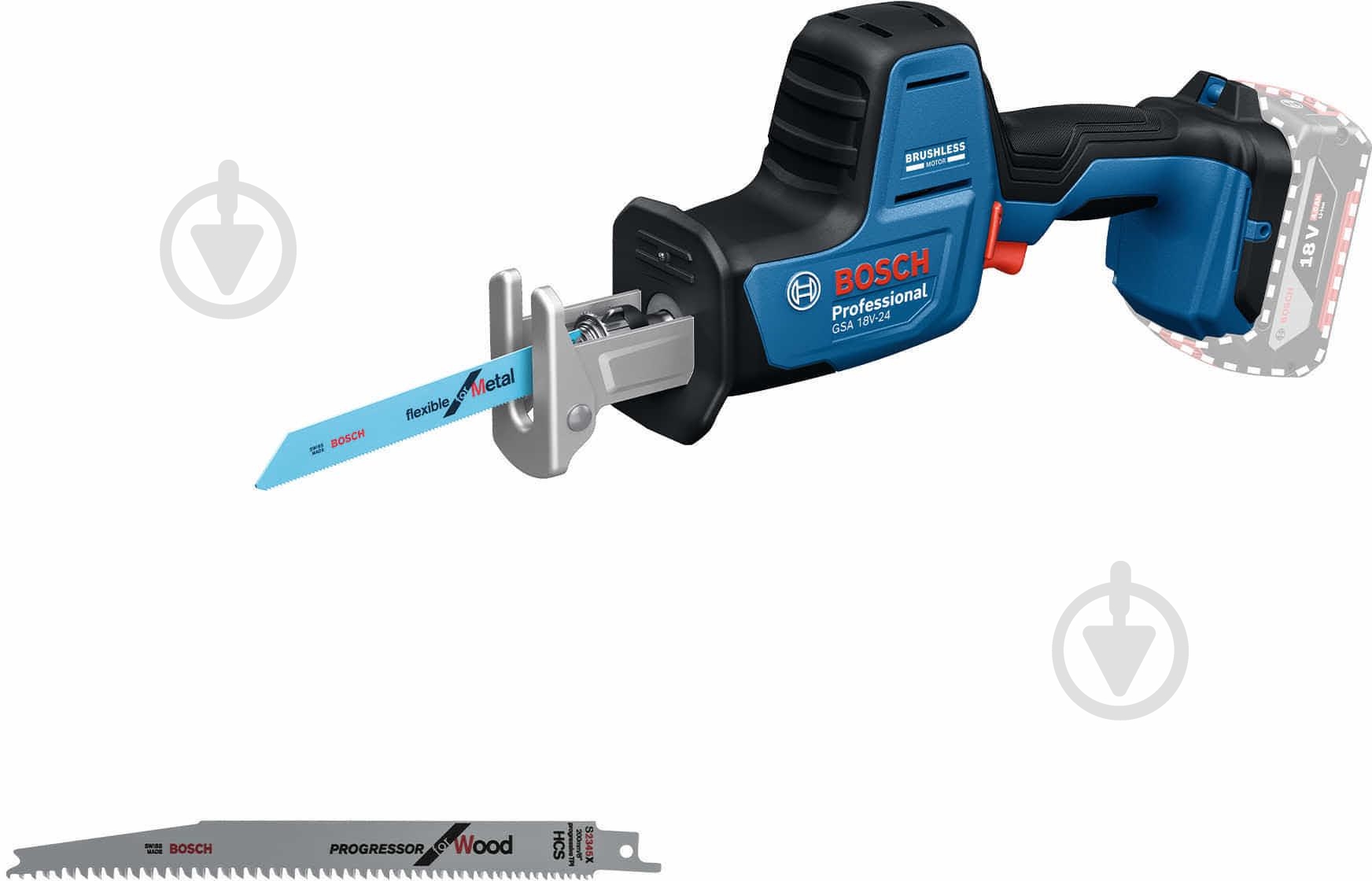 Пила сабельная Bosch GSA 18V-24 06016A5100 - фото 1