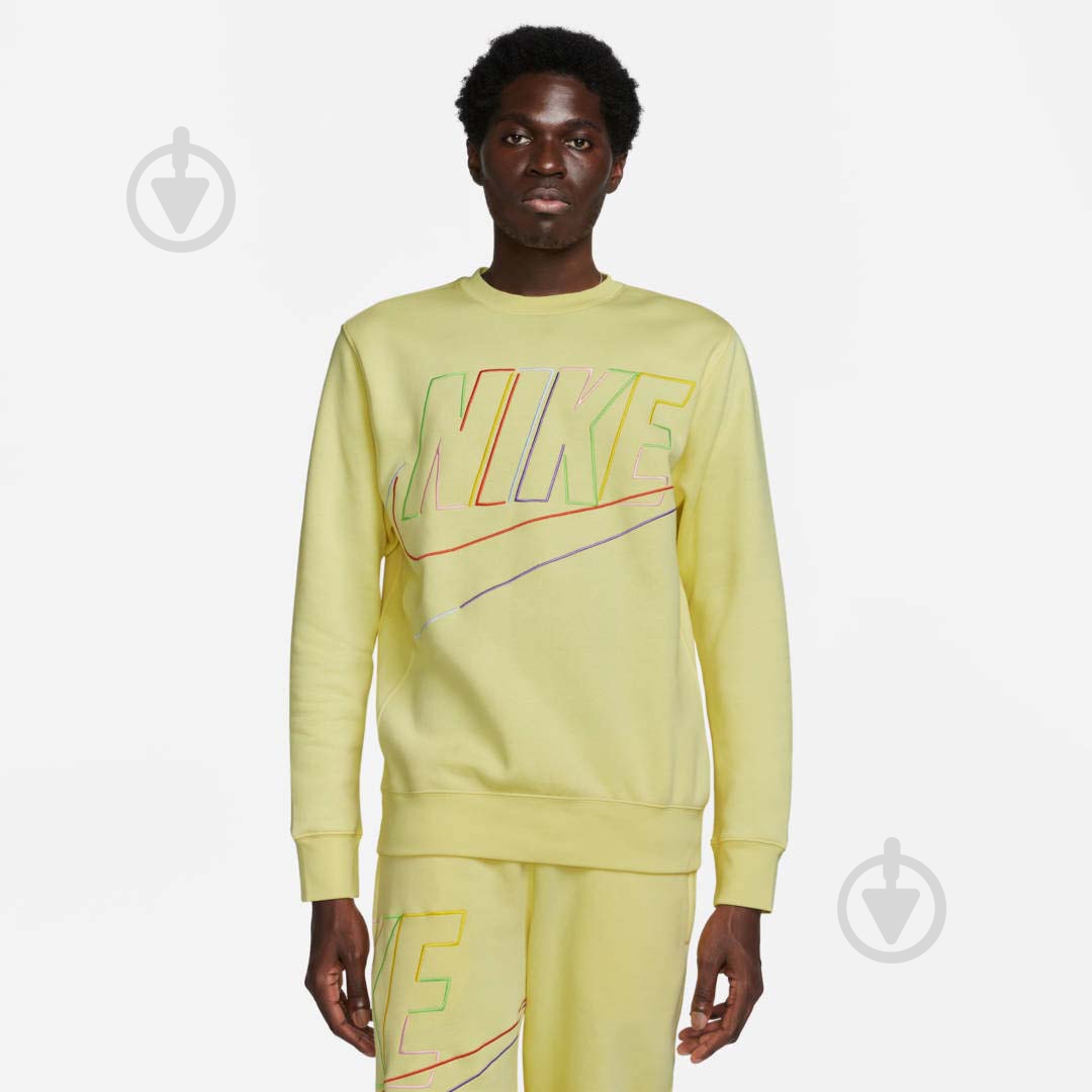 Світшот Nike DX0529-706 р. L жовтий - фото 1 Світшот Nike DX0529-706 р. L жовтий - фото 1