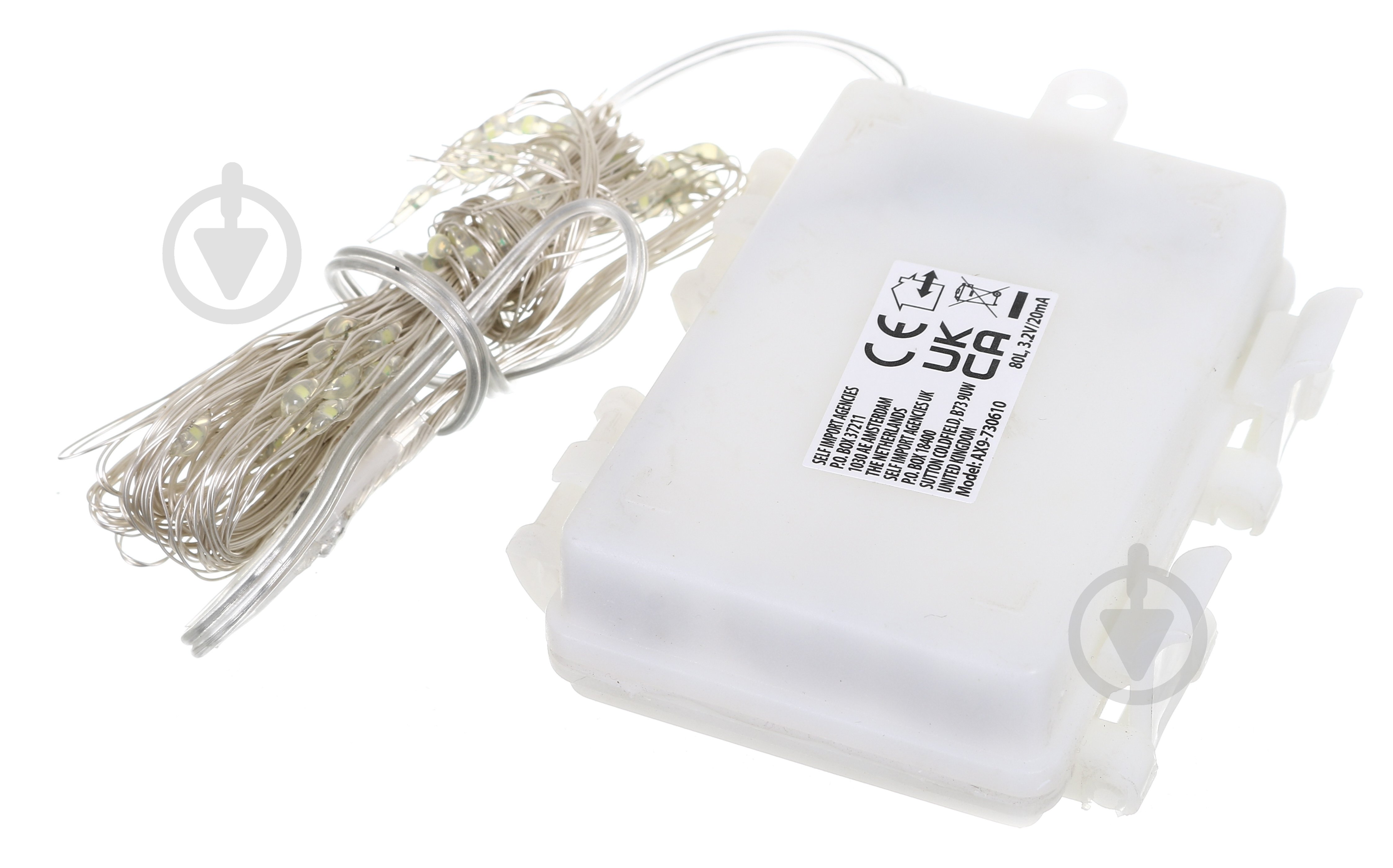 Гирлянда 80LED/на батарейк/с таймером/белый свет (AX9730610) - фото 2 Гирлянда 80LED/на батарейк/с таймером/белый свет (AX9730610) - фото 2