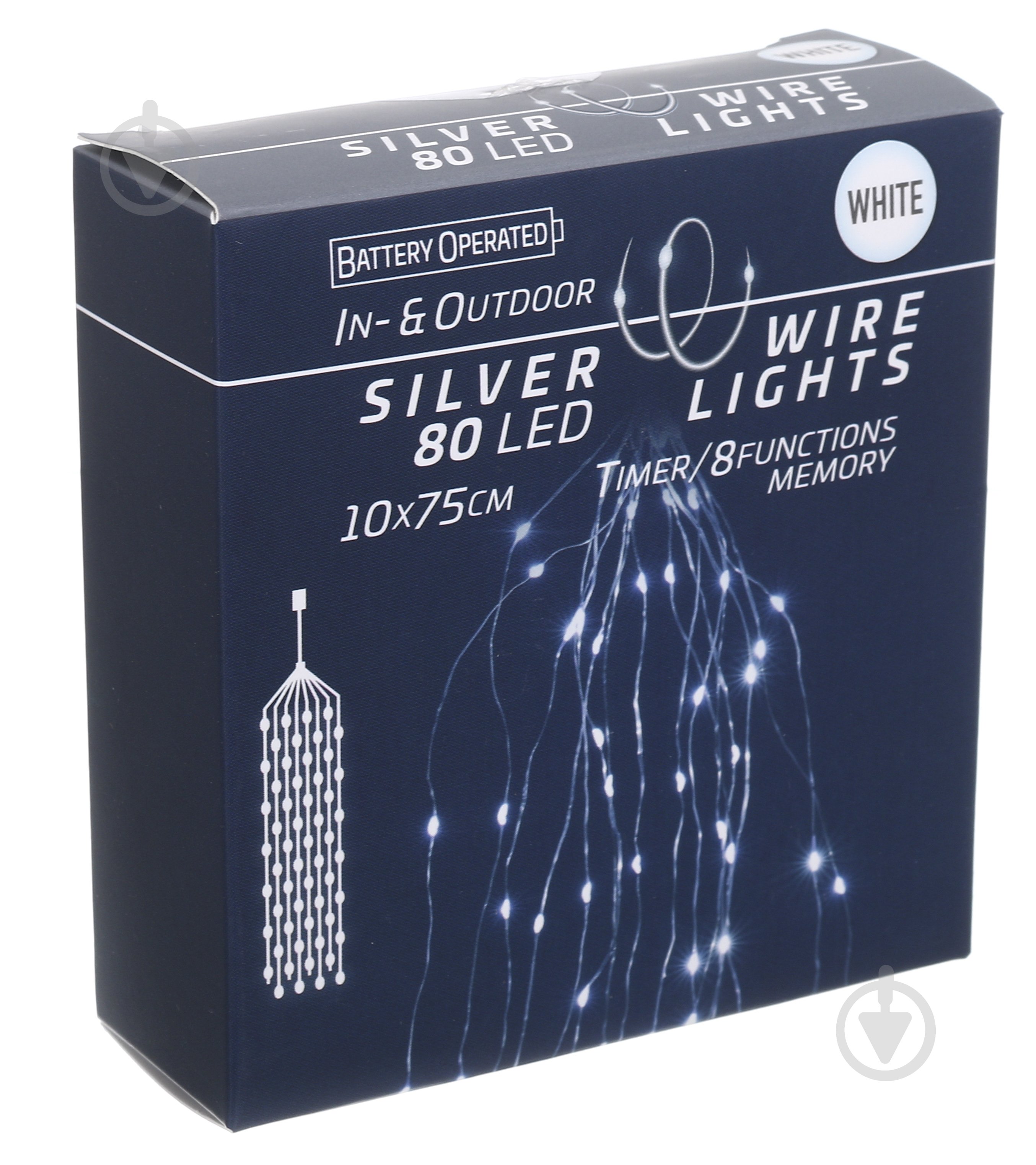 Гирлянда 80LED/на батарейк/с таймером/белый свет (AX9730610) - фото 3 Гирлянда 80LED/на батарейк/с таймером/белый свет (AX9730610) - фото 3