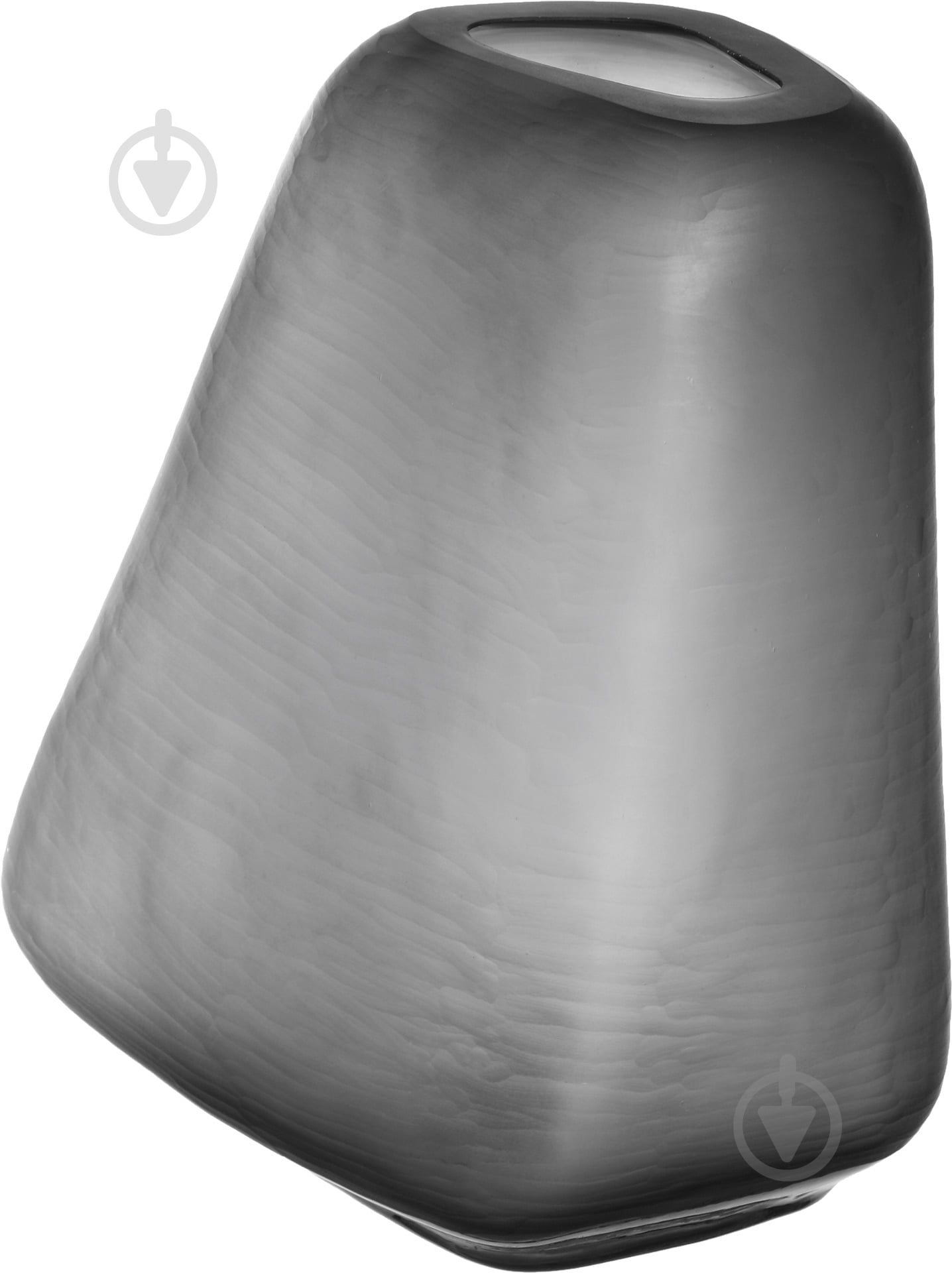 Ваза стеклянная Stone 45 см 45 см серая Другое - фото 3