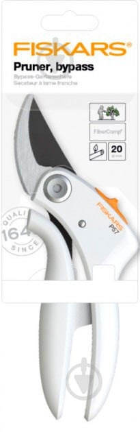 Секатор плоскостной Fiskars PowerLever White P57 (1026916) - фото 2