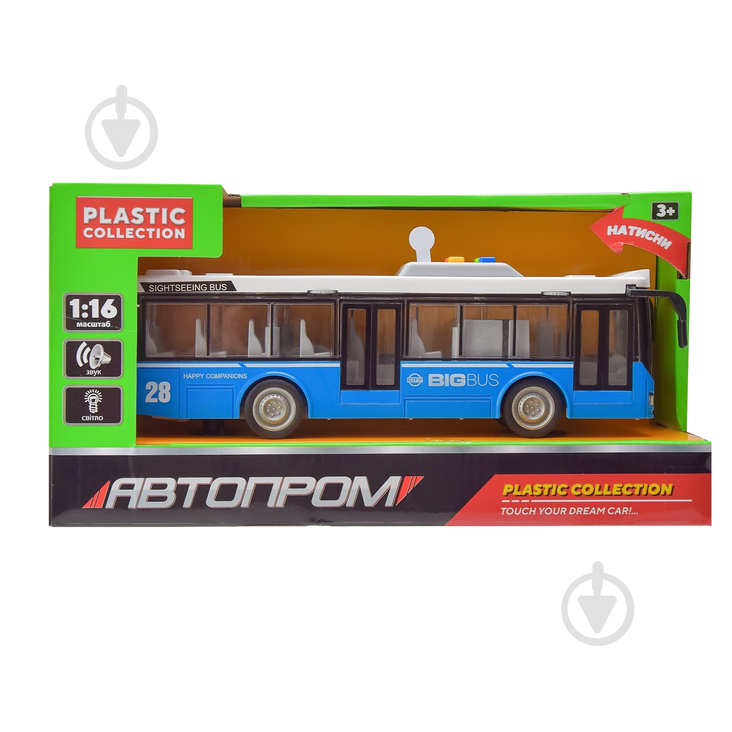 Автобус Автопром (2 кольори в асортименті) 1:16 8904 - фото 3 Автобус Автопром (2 кольори в асортименті) 1:16 8904 - фото 3