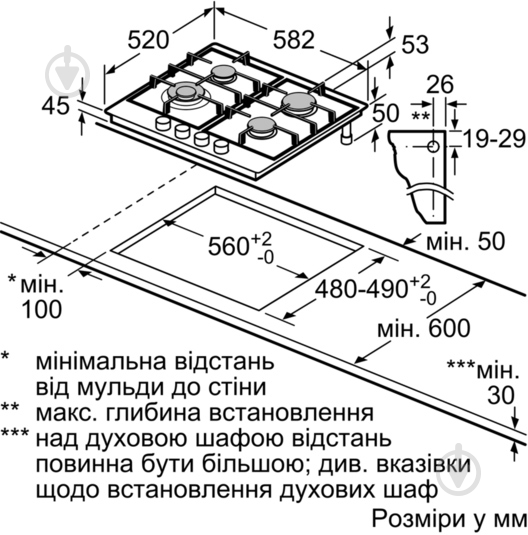 Варочная поверхность газовая Bosch PCH 615M90E - фото 5