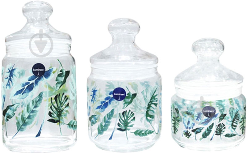 Набор банок Luminarc Tropical Foliage 3 предмета P4834 - фото 1