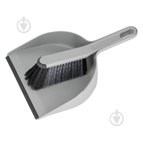 Совок со щеткой Eco Ego U-COLLECT York серый 6218 - фото 2