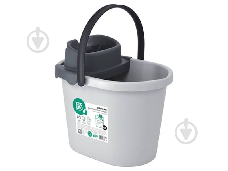Ведро для швабры York CIRCULAR 13 л серый - фото 1 Ведро для швабры York CIRCULAR 13 л серый - фото 1