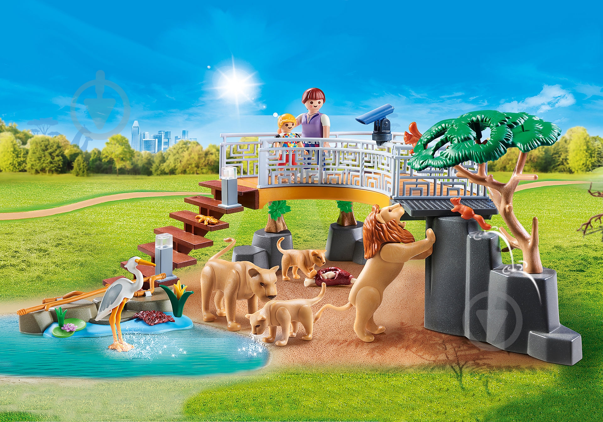 Конструктор Playmobil Вольер со львами 70343 - фото 2