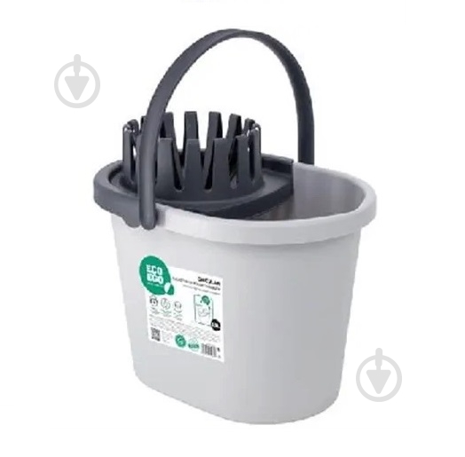 Ведро для швабры York CIRCULAR 13 л серый - фото 1