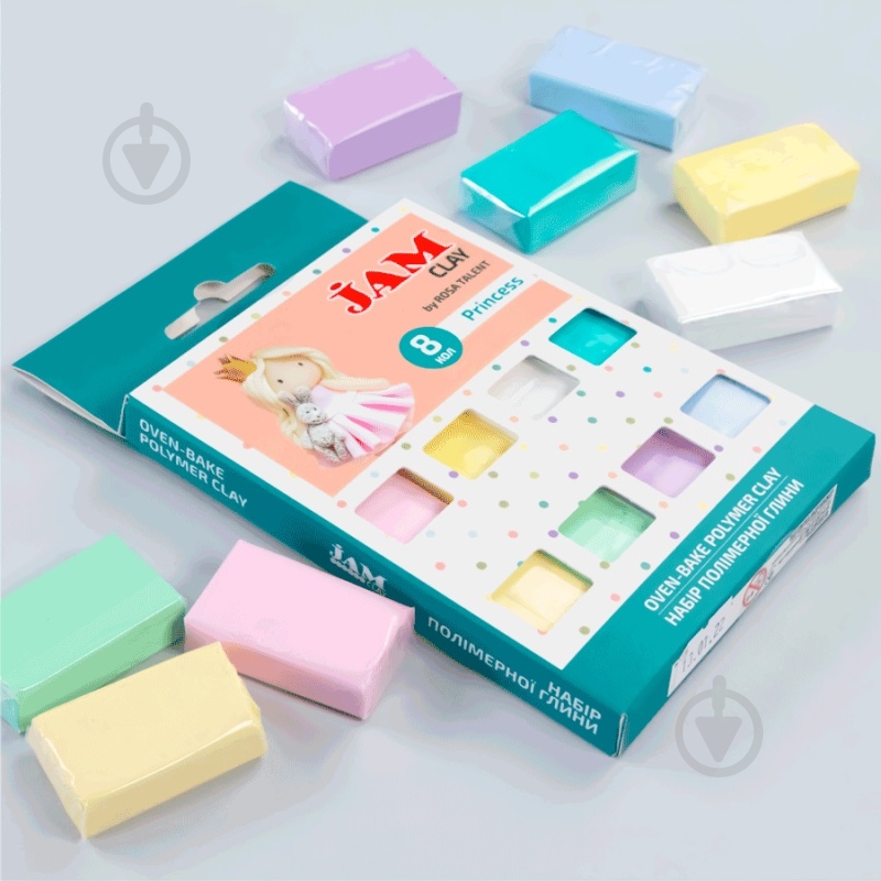 Набор пластики Jam Clay Princess 8х20 г - фото 3