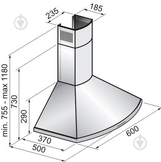 Вытяжка Zirtal ARCO 60 WH - фото 4 Вытяжка Zirtal ARCO 60 WH - фото 4